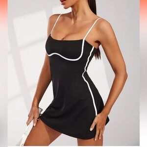 Black And White Tennis Dress